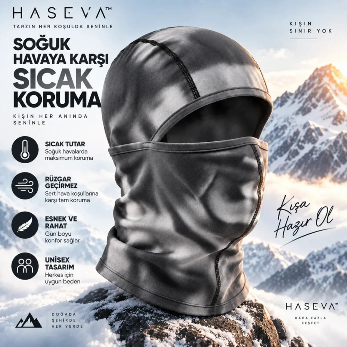 GMGES HASEVA™ Unisex Renk Değiştiren Balaklava